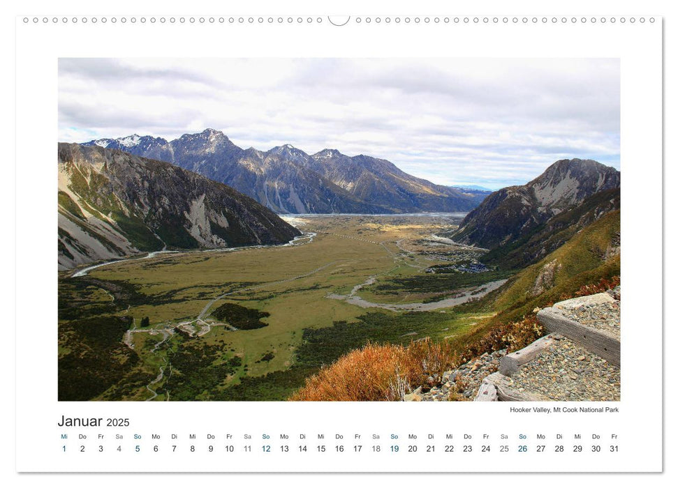 Neuseeland - unterwegs im Land der Kiwis (CALVENDO Premium Wandkalender 2025)