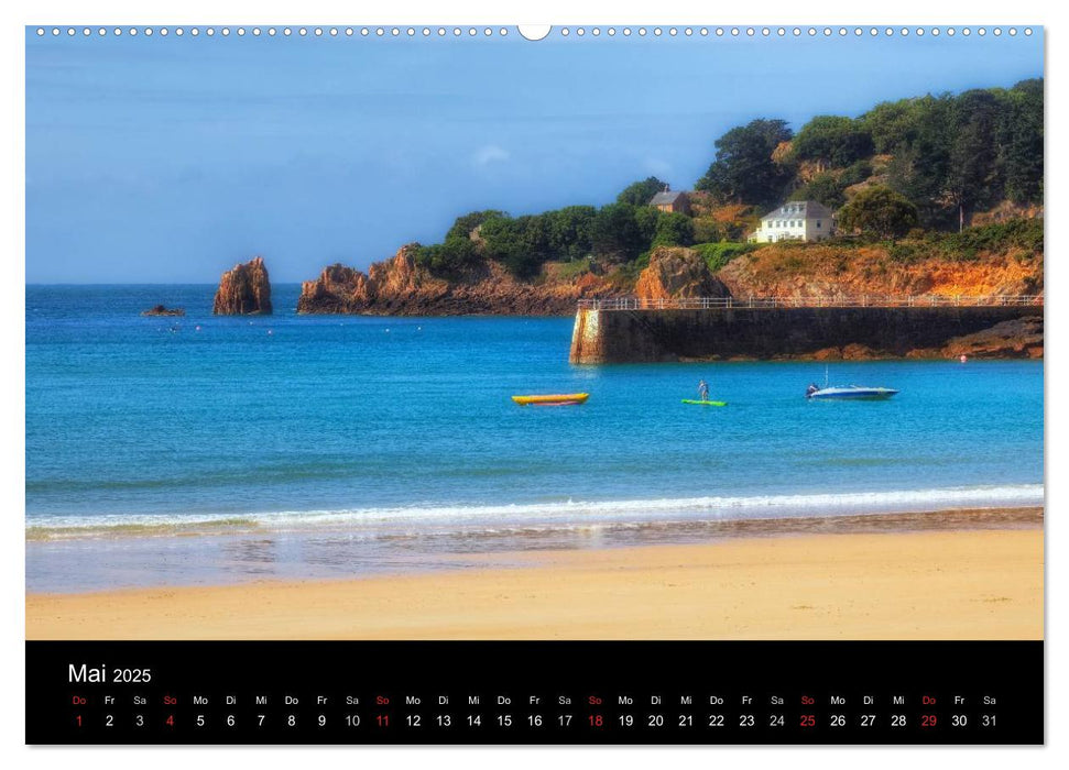 Jersey & Guernsey - britische Kanalinseln (CALVENDO Premium Wandkalender 2025)