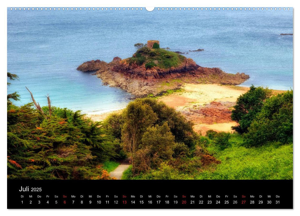 Jersey & Guernsey - britische Kanalinseln (CALVENDO Premium Wandkalender 2025)