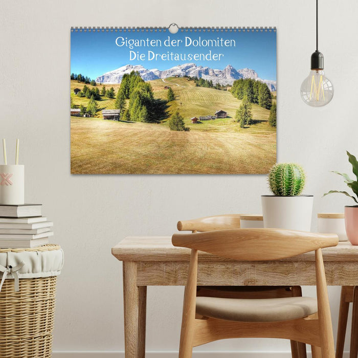 Giganten der Dolomiten - Die Dreitausender (CALVENDO Wandkalender 2025)