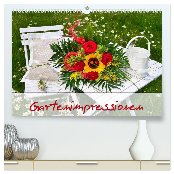 Romantische Gartenimpressionen (CALVENDO Premium Wandkalender 2025)