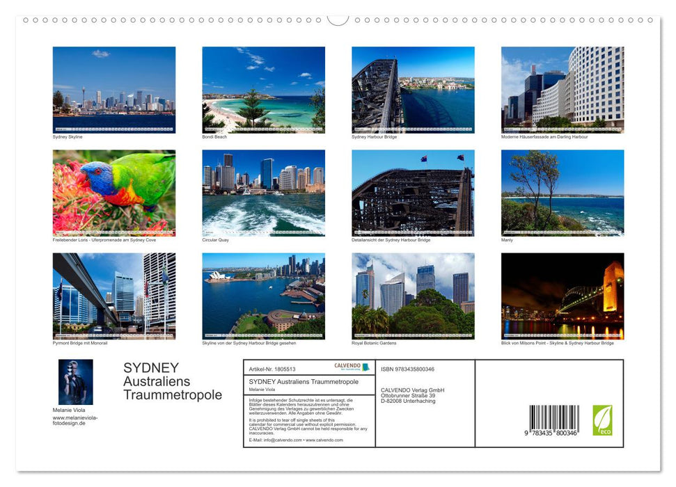 SYDNEY Australiens Traummetropole (CALVENDO Premium Wandkalender 2025)