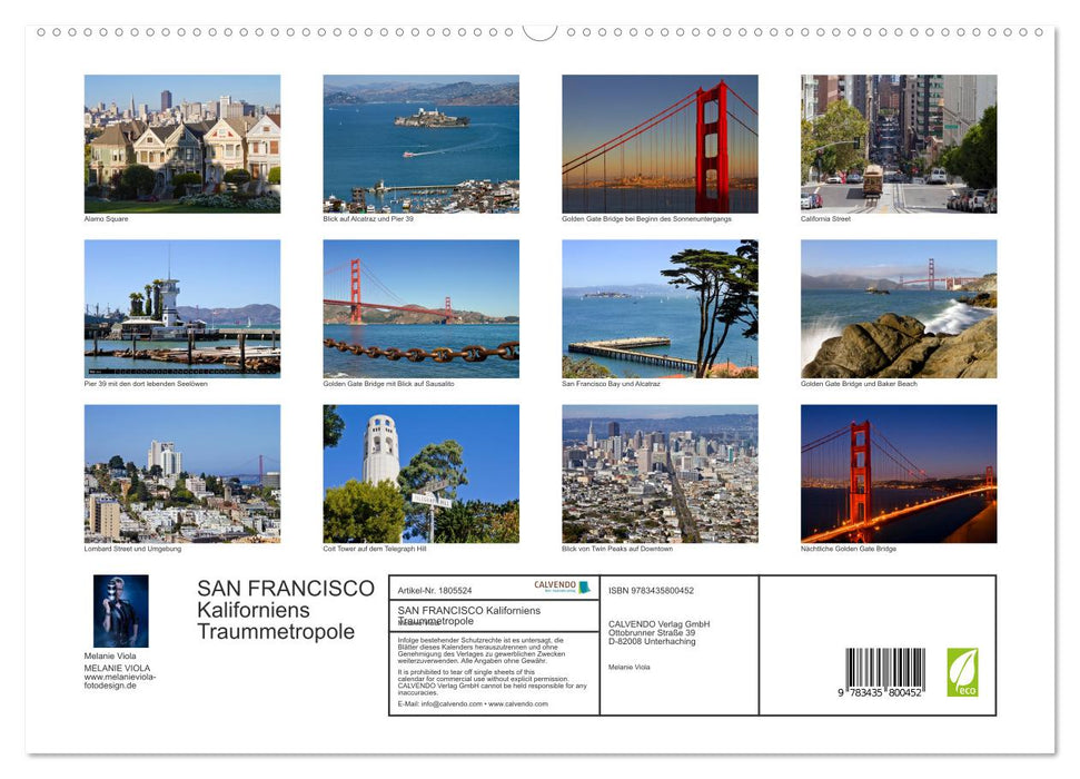 SAN FRANCISCO Kaliforniens Traummetropole (CALVENDO Premium Wandkalender 2025)