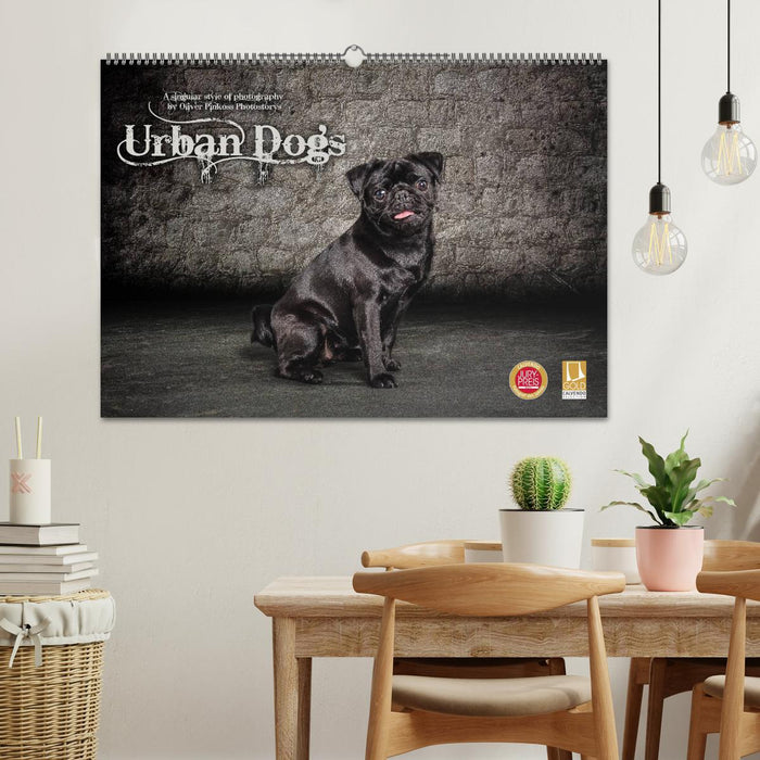 Urban Dogs - Hundekalender der anderen Art (CALVENDO Wandkalender 2025)