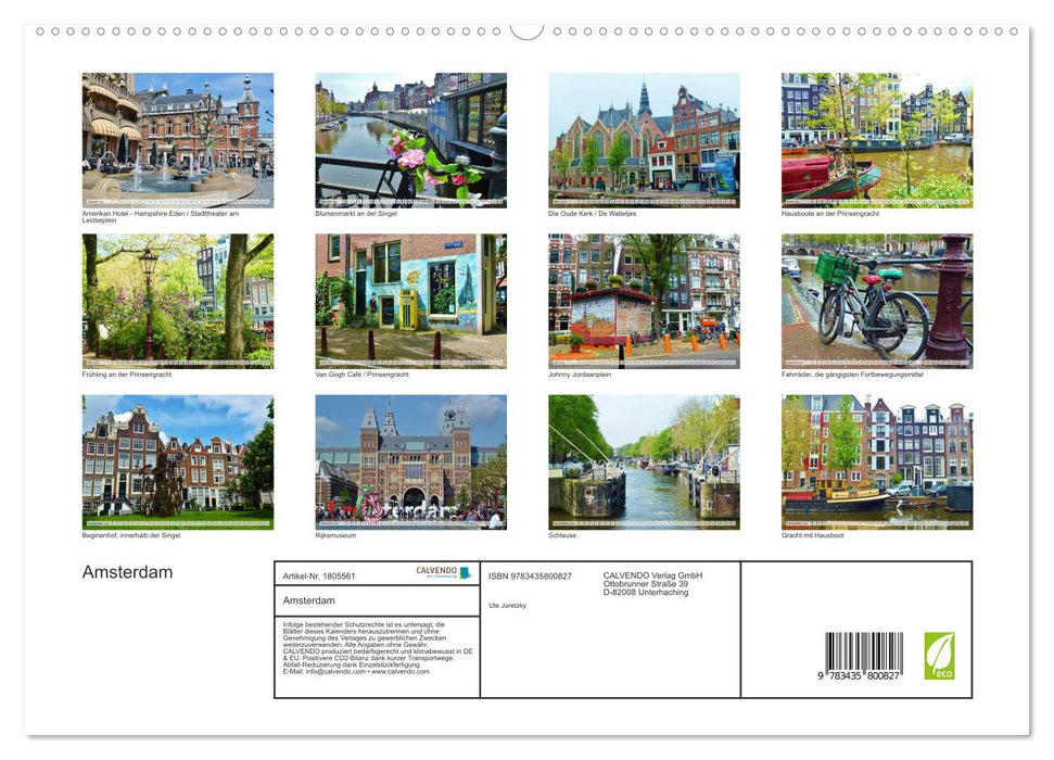 Amsterdam (CALVENDO Premium Wandkalender 2025)