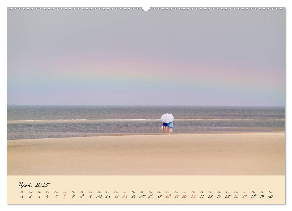 Nordsee – Dünen, Sand, Wasser und Wolken (CALVENDO Premium Wandkalender 2025)