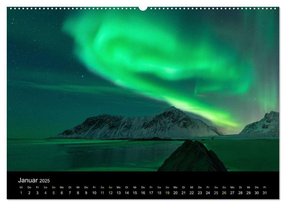 Magische Nächte - POLARLICHT (CALVENDO Premium Wandkalender 2025)