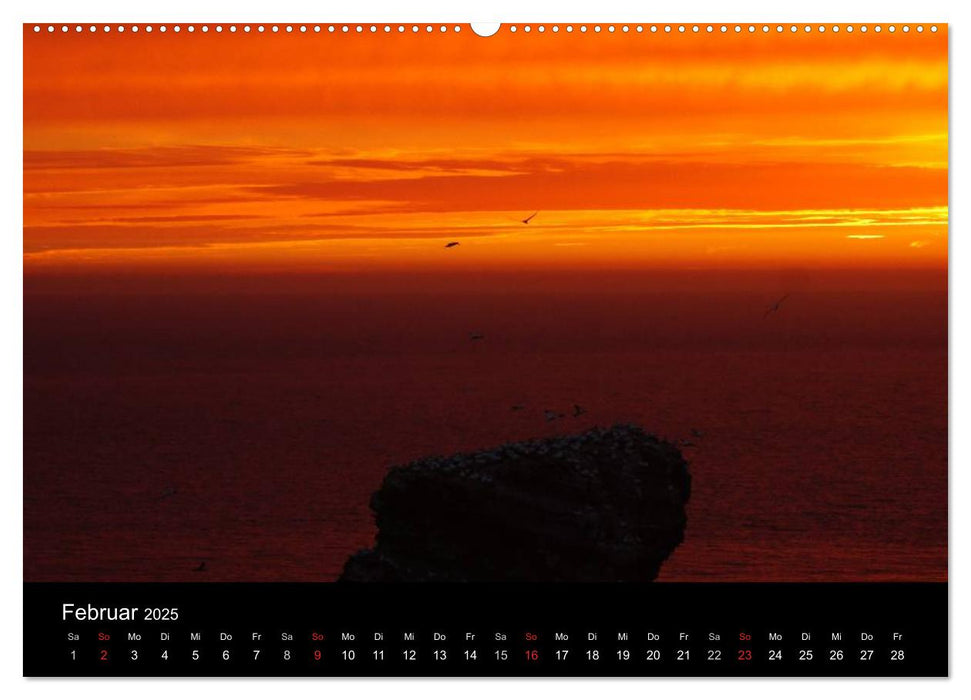 Abend in Helgoland (CALVENDO Premium Wandkalender 2025)