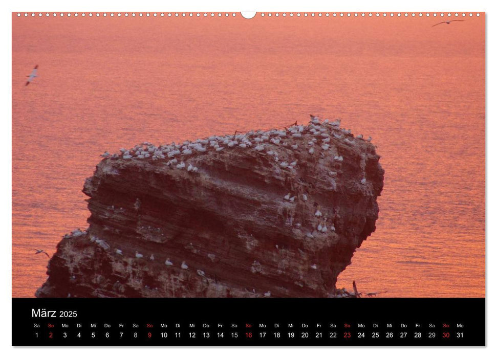 Abend in Helgoland (CALVENDO Premium Wandkalender 2025)