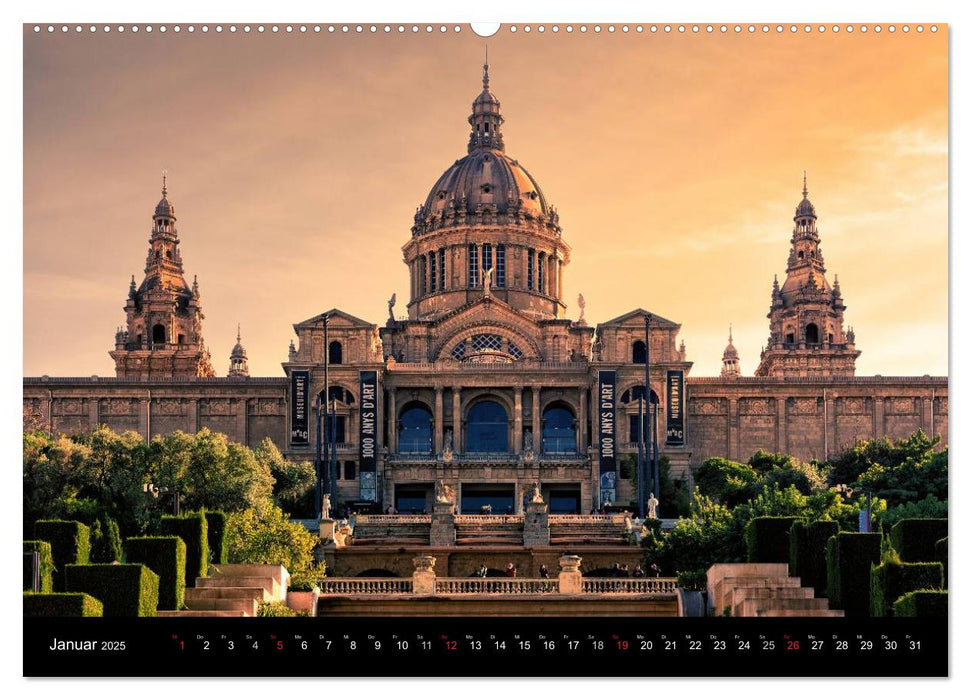 Barcelona - Stadtansichten (CALVENDO Premium Wandkalender 2025)