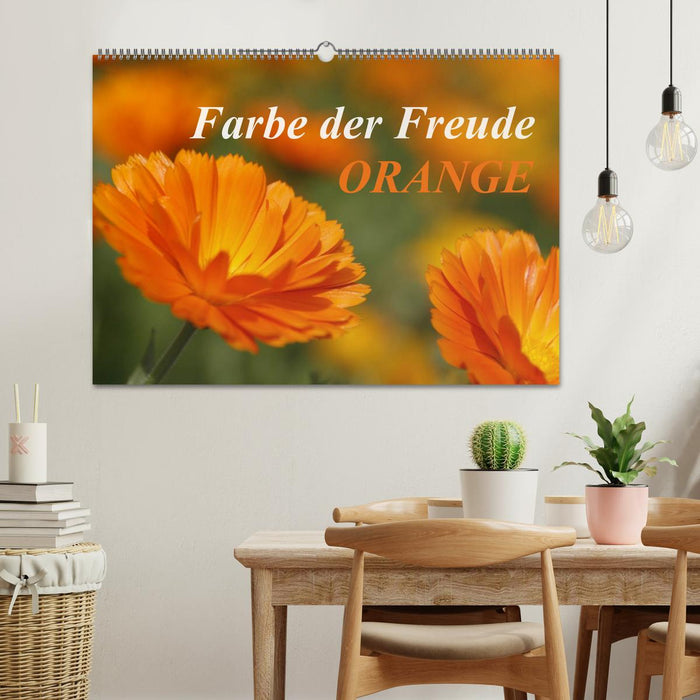 ORANGE – Farbe der Freude (CALVENDO Wandkalender 2025)