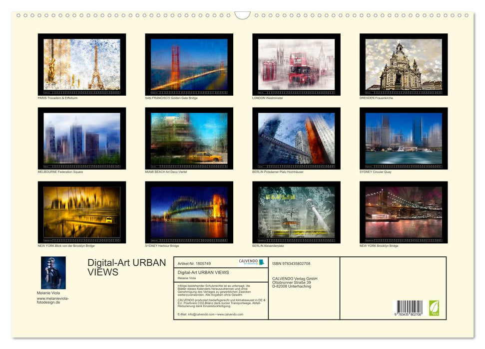 Digital-Art URBAN VIEWS (CALVENDO Wandkalender 2025)