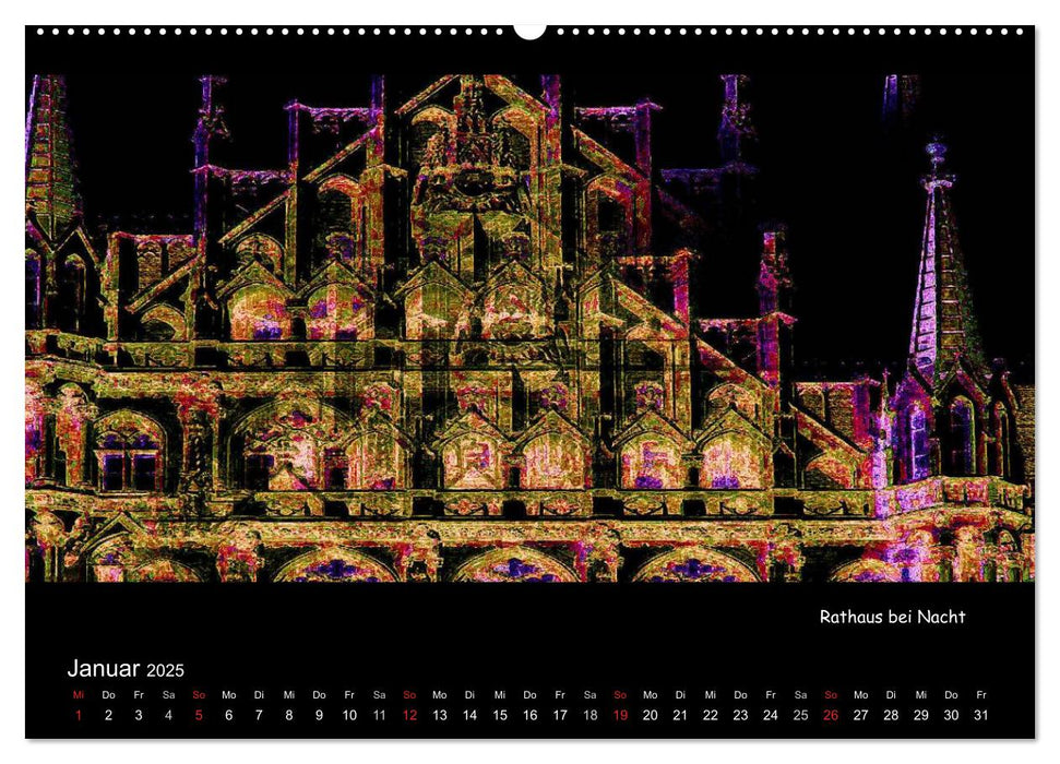 München digital (CALVENDO Wandkalender 2025)