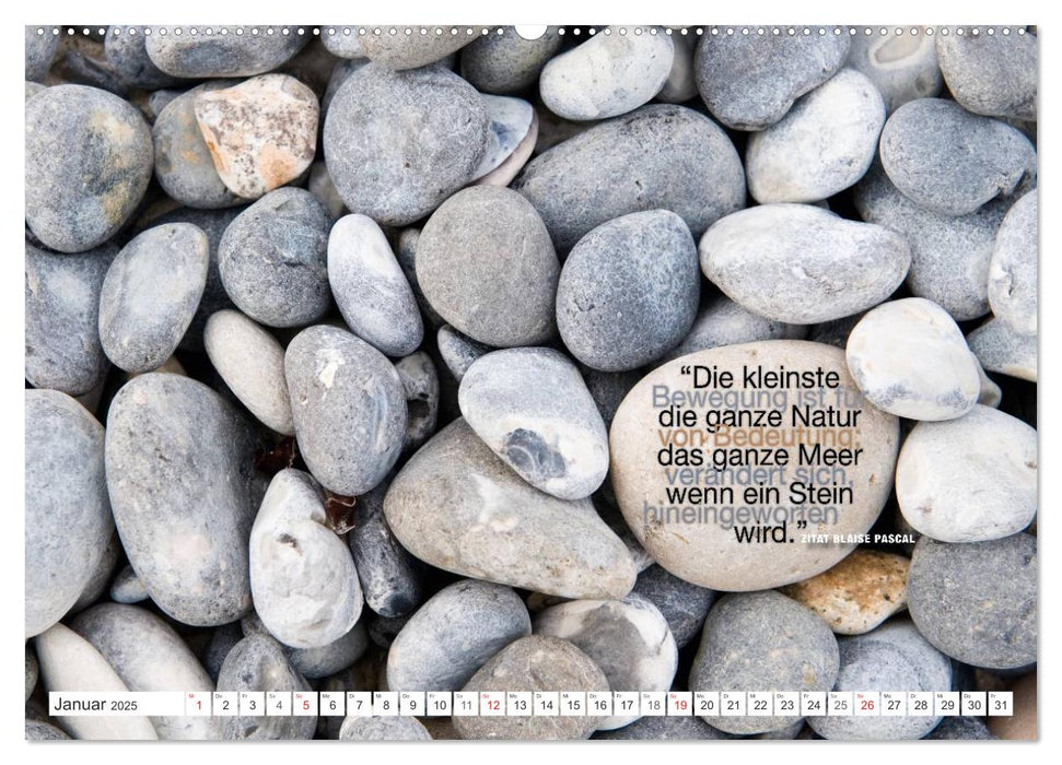 Emotionale Momente: Zitate & Natur (CALVENDO Premium Wandkalender 2025)