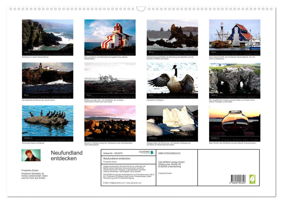 Neufundland entdecken (CALVENDO Wandkalender 2025)