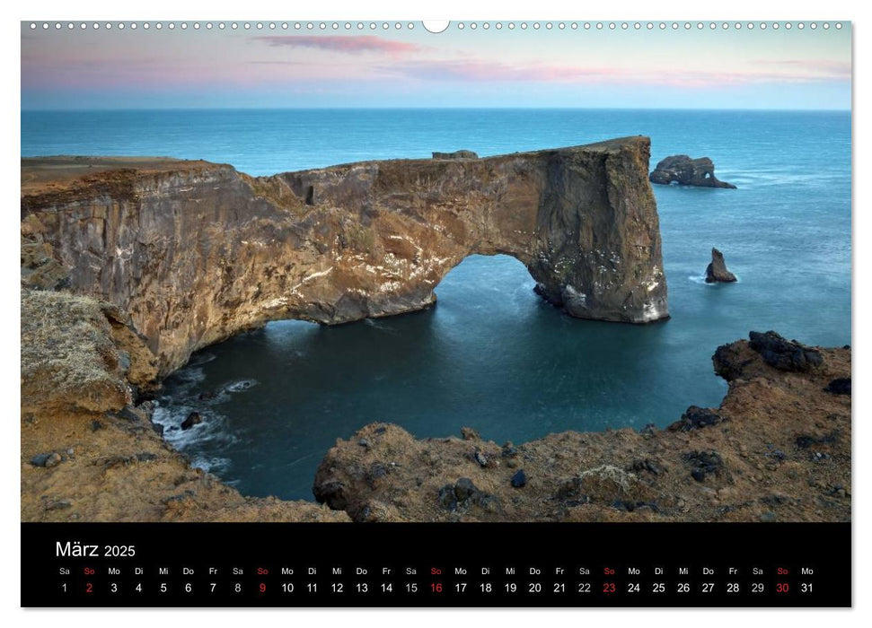 Island - Iceland (CALVENDO Premium Wandkalender 2025)