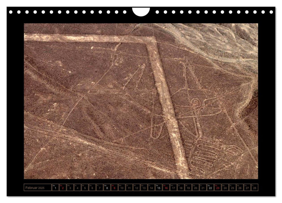 Die NAZCA Linien - Geheimnisvolle Figuren (CALVENDO Wandkalender 2025)