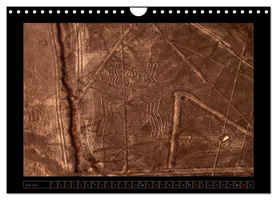 Die NAZCA Linien - Geheimnisvolle Figuren (CALVENDO Wandkalender 2025)