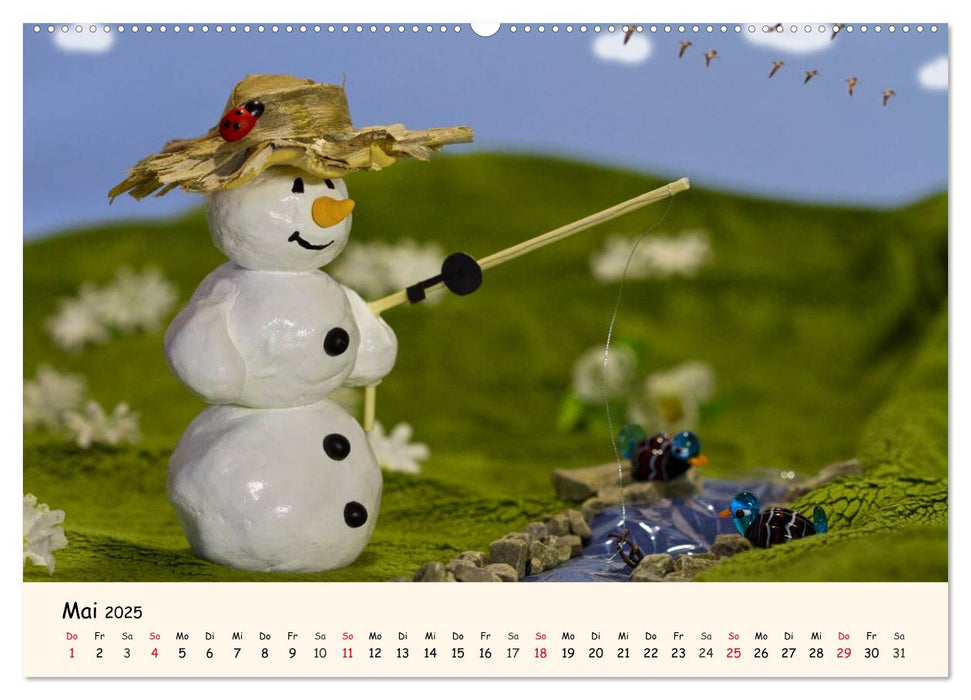Schneemann des Monats 2025 (CALVENDO Wandkalender 2025)