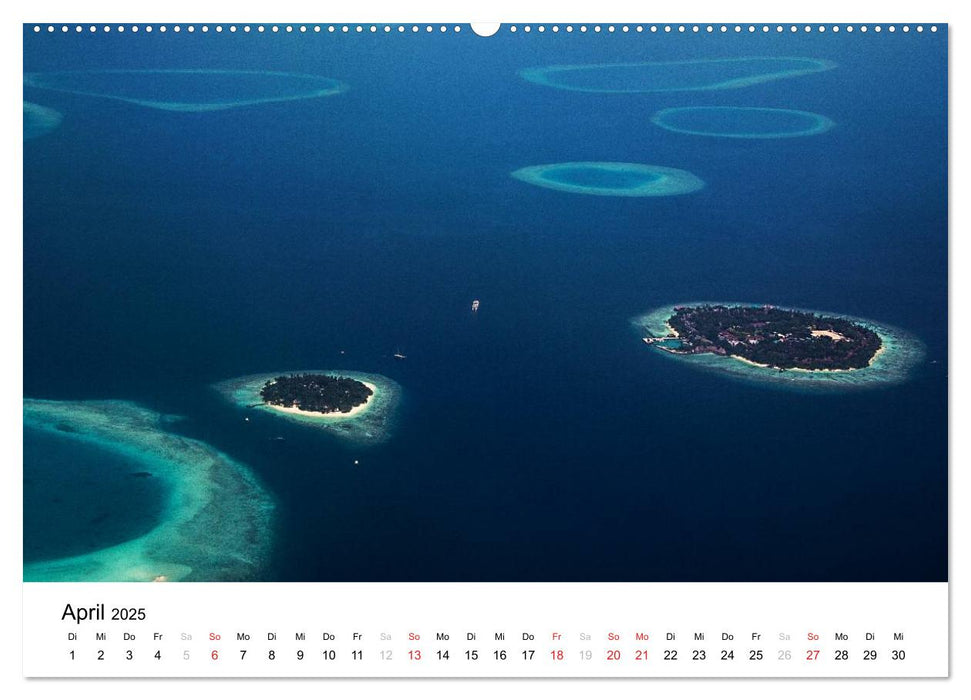 Malediven - Das Paradies im Indischen Ozean I (CALVENDO Premium Wandkalender 2025)
