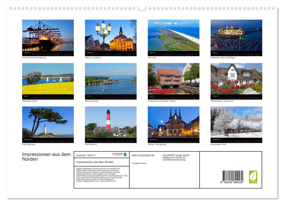 Impressionen aus dem Norden (CALVENDO Premium Wandkalender 2025)