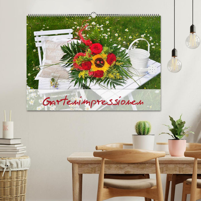 Romantische Gartenimpressionen (CALVENDO Wandkalender 2025)