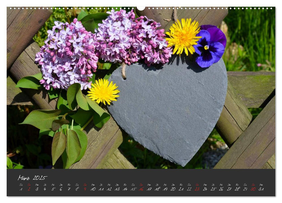 Romantische Gartenimpressionen (CALVENDO Wandkalender 2025)