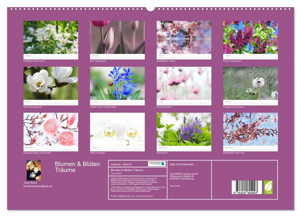 Blumen & Blüten Träume (CALVENDO Premium Wandkalender 2025)