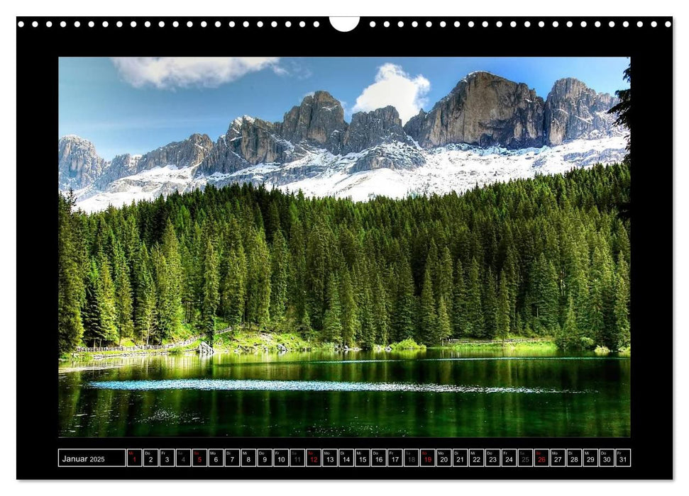 Traumhafte Alpen - Bergseen und Almen (CALVENDO Wandkalender 2025)