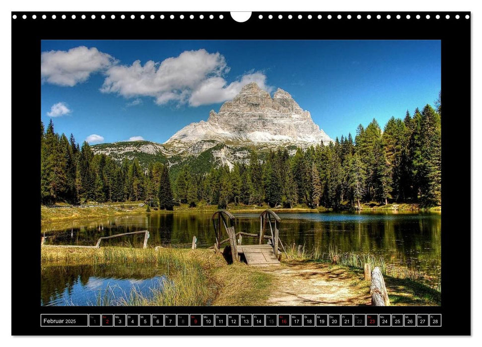 Traumhafte Alpen - Bergseen und Almen (CALVENDO Wandkalender 2025)