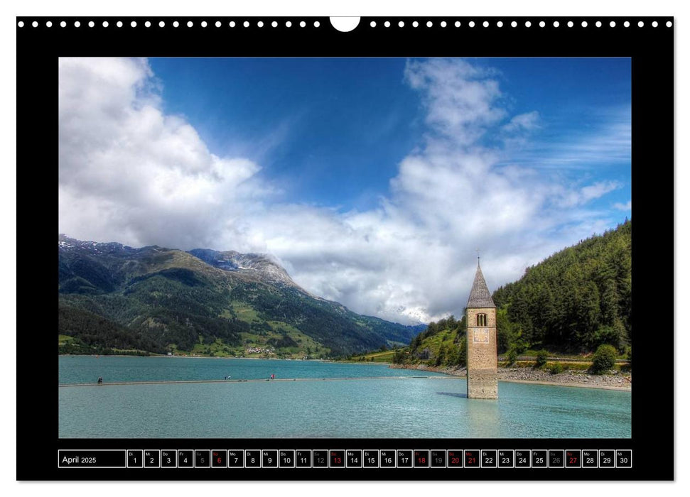 Traumhafte Alpen - Bergseen und Almen (CALVENDO Wandkalender 2025)