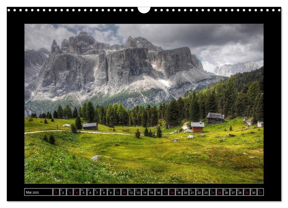 Traumhafte Alpen - Bergseen und Almen (CALVENDO Wandkalender 2025)