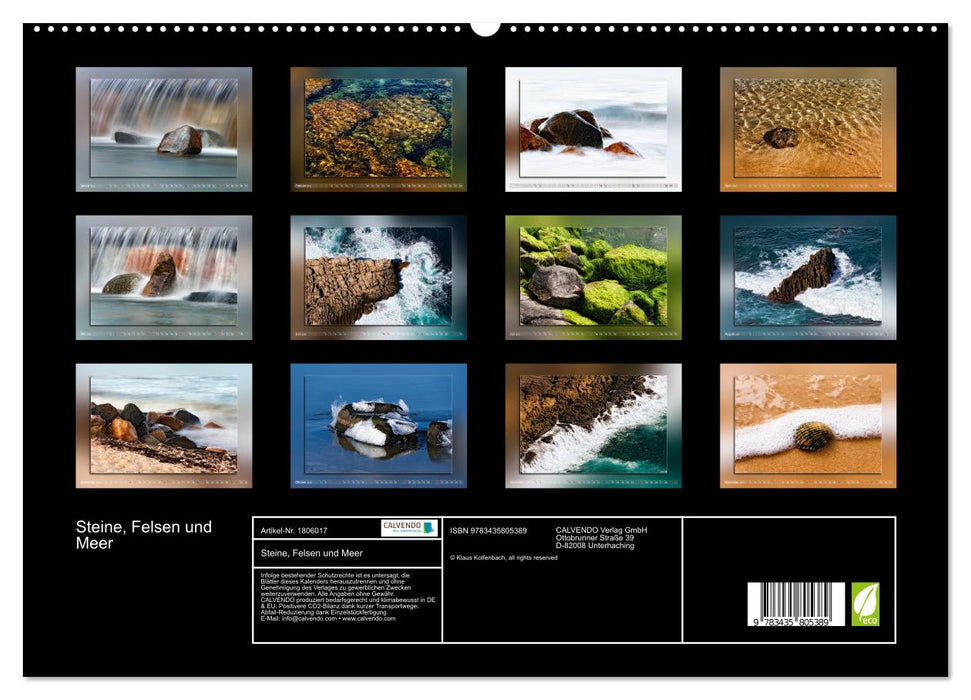 Steine, Felsen und Meer (CALVENDO Premium Wandkalender 2025)