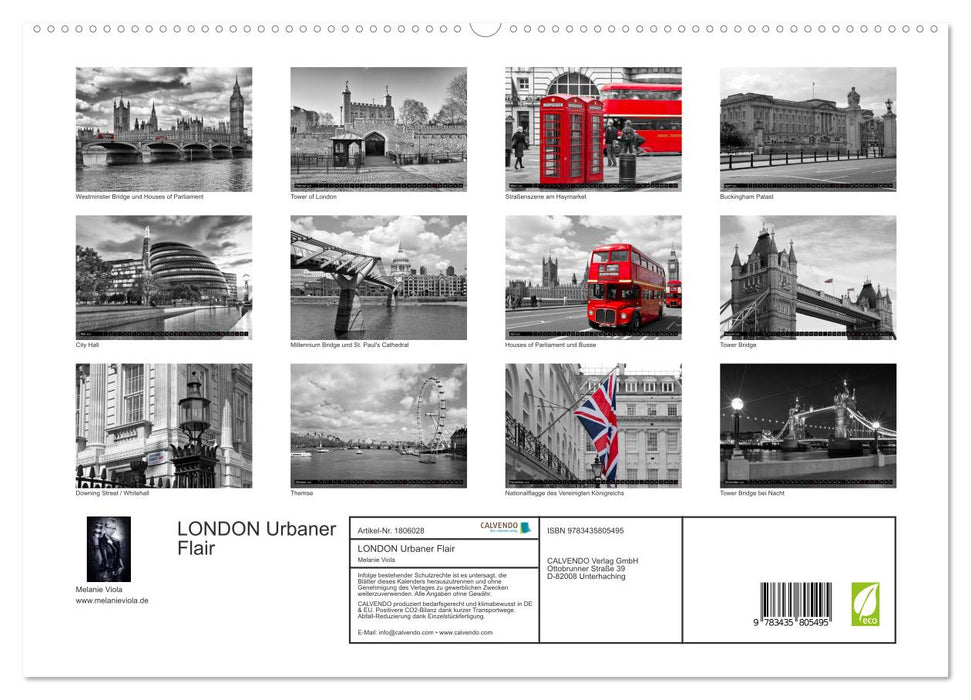 LONDON Urbaner Flair (CALVENDO Premium Wandkalender 2025)