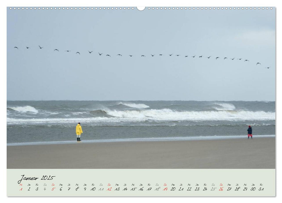 Nordsee – Dünen, Sand, Wasser und Wolken (CALVENDO Wandkalender 2025)