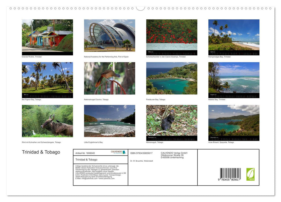 Trinidad & Tobago (CALVENDO Premium Wandkalender 2025)