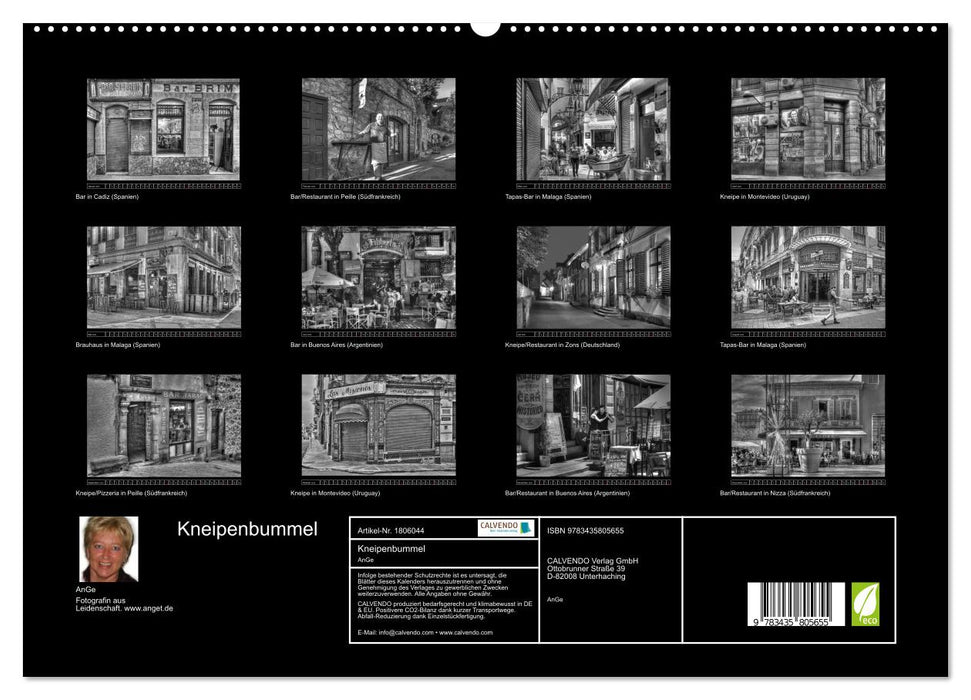 Kneipenbummel (CALVENDO Premium Wandkalender 2025)