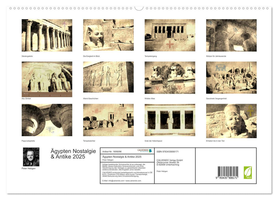 Ägypten Nostalgie & Antike 2025 (CALVENDO Premium Wandkalender 2025)