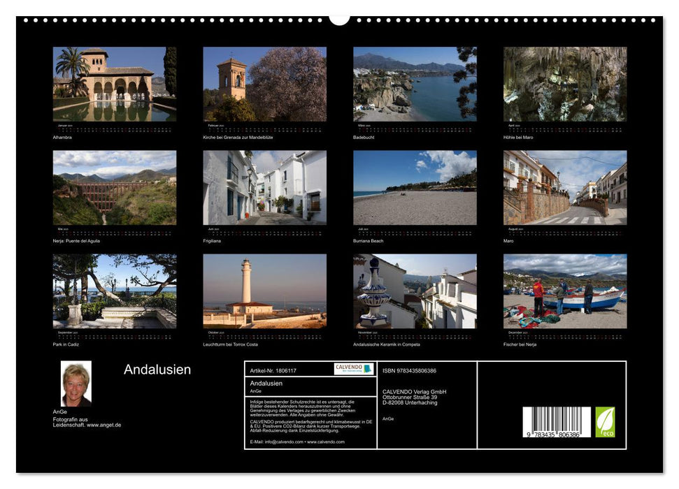 Andalusien (CALVENDO Premium Wandkalender 2025)