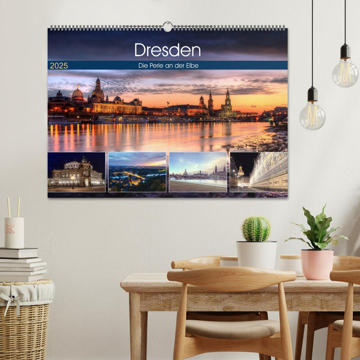 Dresden Die Perle an der Elbe (CALVENDO Wandkalender 2025)