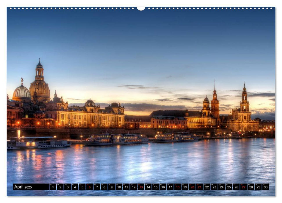 Dresden Die Perle an der Elbe (CALVENDO Wandkalender 2025)