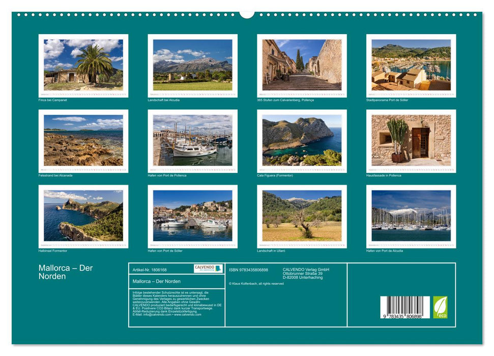 Mallorca – Der Norden (CALVENDO Premium Wandkalender 2025)