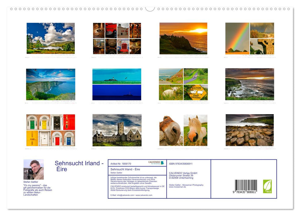 Sehnsucht Irland - Éire (CALVENDO Premium Wandkalender 2025)