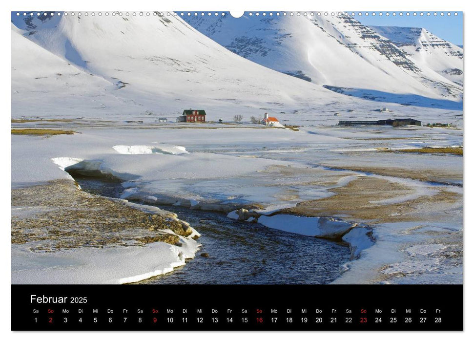 Island und die Färöer (CALVENDO Premium Wandkalender 2025)