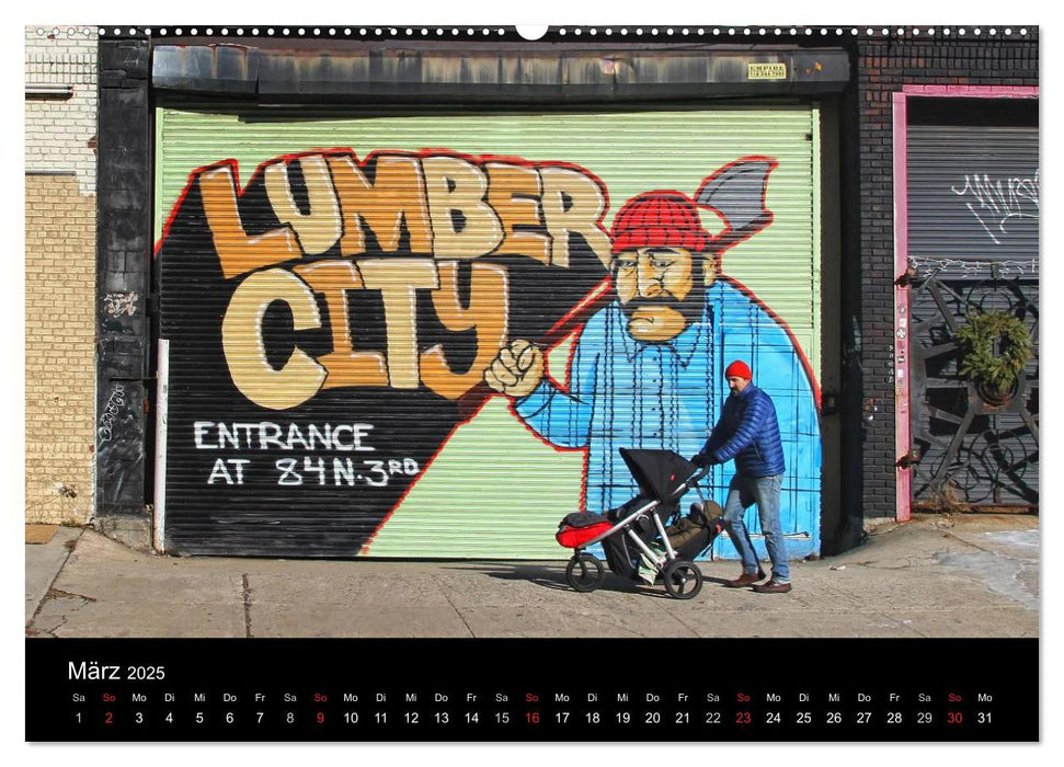 New York Street Art Kalender (CALVENDO Premium Wandkalender 2025)