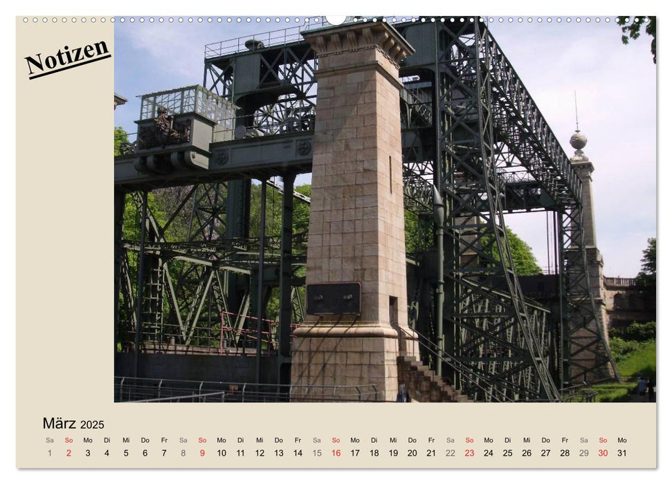 Schiffshebewerk (CALVENDO Premium Wandkalender 2025)