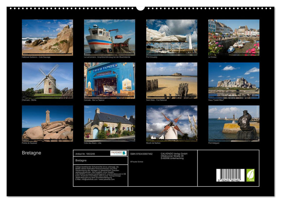 Bretagne (CALVENDO Premium Wandkalender 2025)