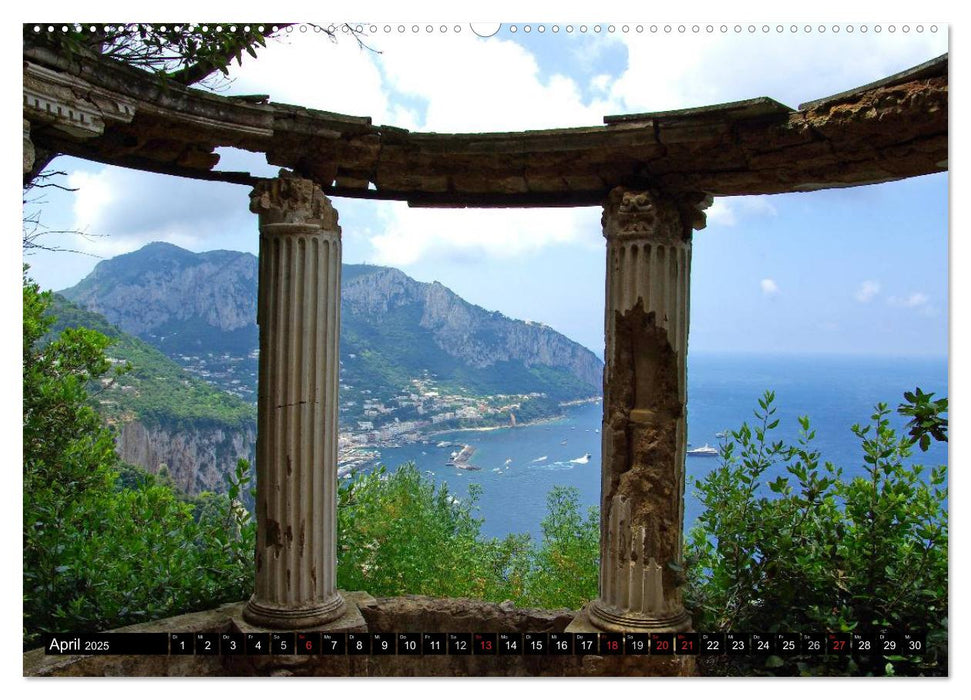 Kampanien – Capri und der Cilento (CALVENDO Premium Wandkalender 2025)