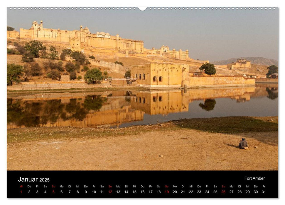 Indien, vom Taj Mahal zur Wüste Thar (CALVENDO Premium Wandkalender 2025)