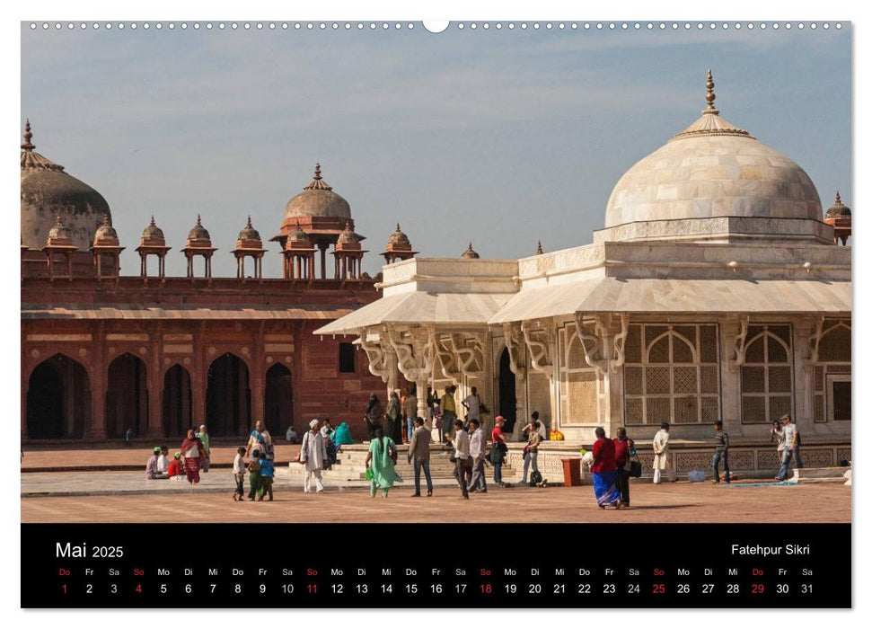 Indien, vom Taj Mahal zur Wüste Thar (CALVENDO Premium Wandkalender 2025)